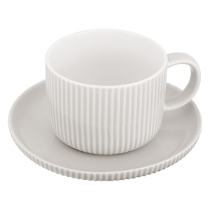 Filiżanka i spodek SILVA 250ml GREY RAVI